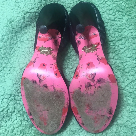 Betsey Johnson Metallic heels - Picture 2 of 2